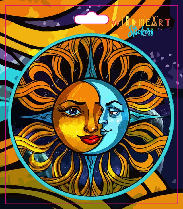Sun & Moon Window Sticker