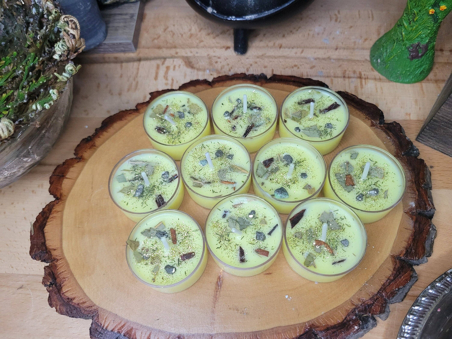 Prosperity Candle - Abundance Tea Light Candle- Spell Candle- Abundance Drawing Candles - Set of Candles
