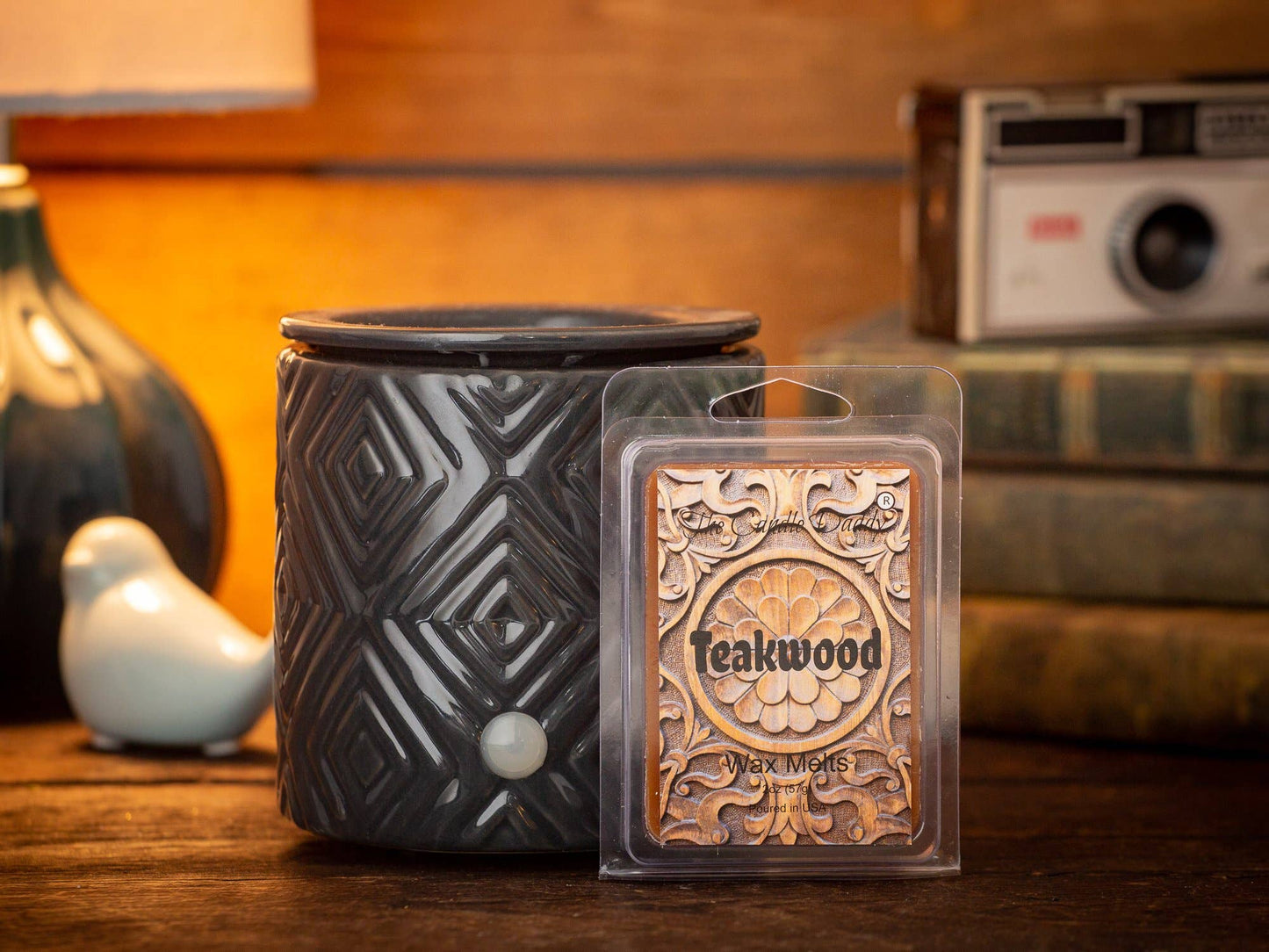 Teakwood - Rustic, Earthy, Sweet Scented Melt- Maximum Scent
