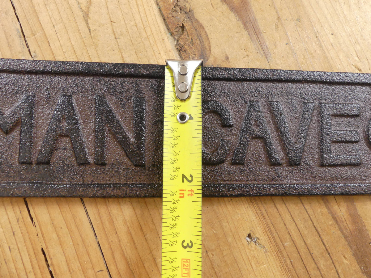 CAST IRON "MAN CAVE" SIGN