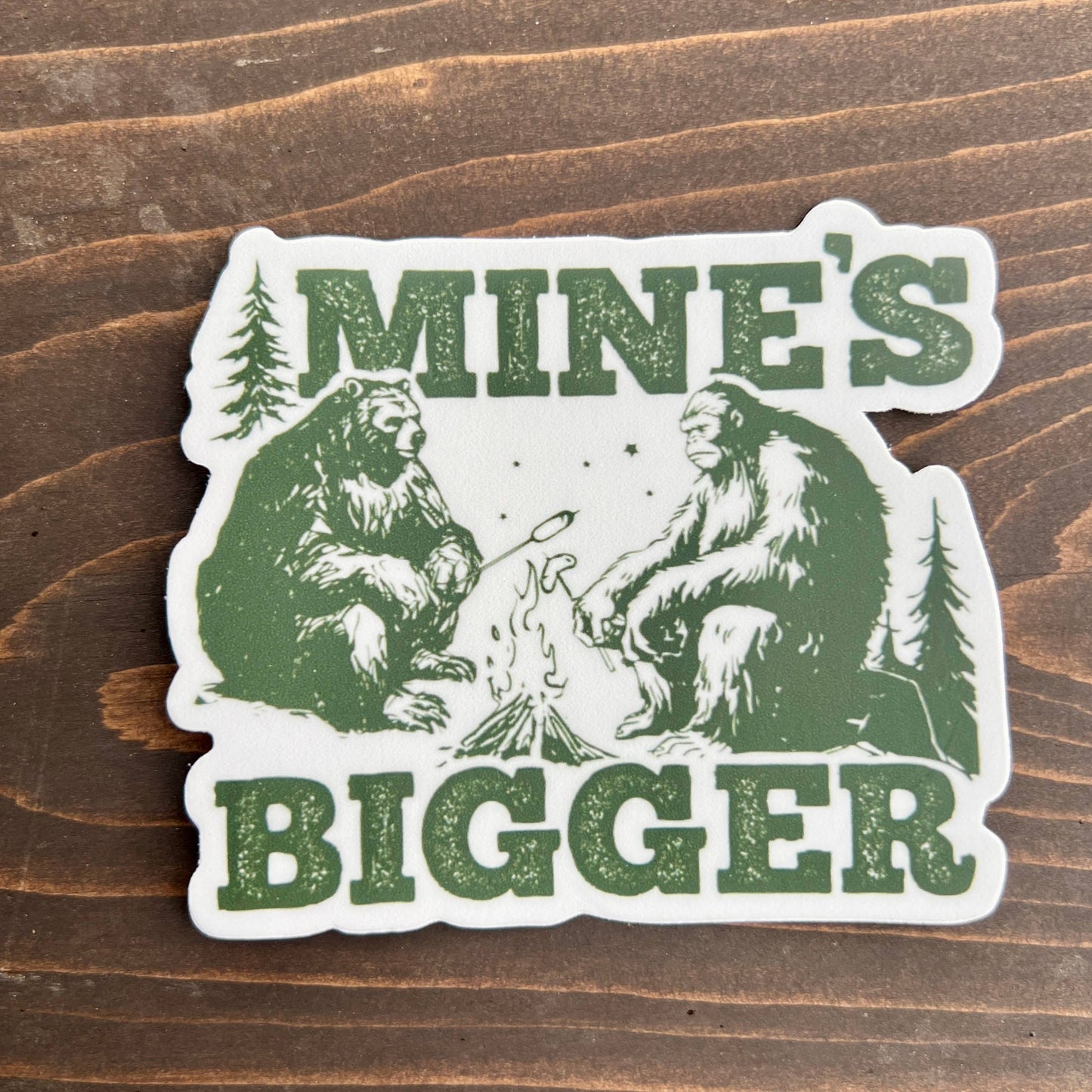 Funny Sasquatch and Bigfoot Sticker Decal