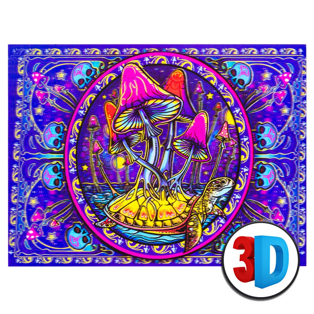 MAGIC MUSHROOMS LENTICULAR POSTER