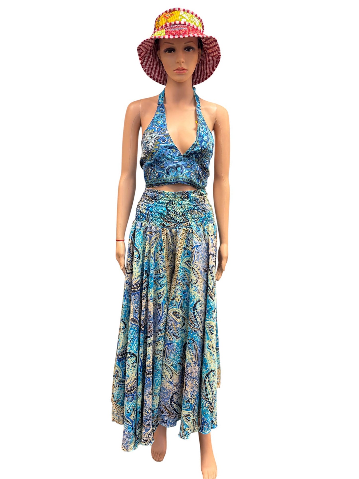 Rayon Polyester Mixed Bra top and Pant Set MB39