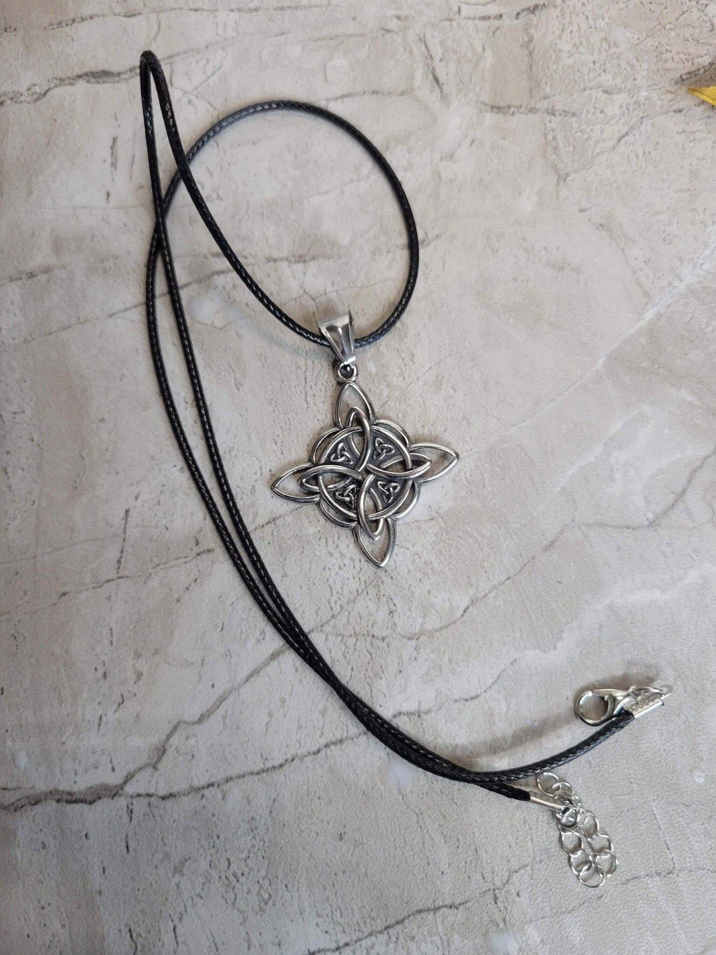 Witches Knot Necklace, Protection Charm Necklace, Witches