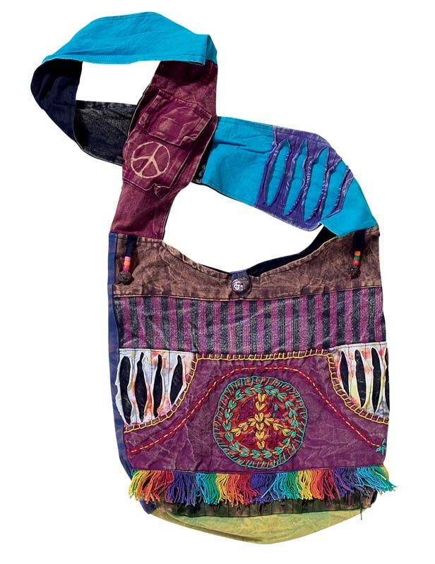 Fringed Peace Monk Bag