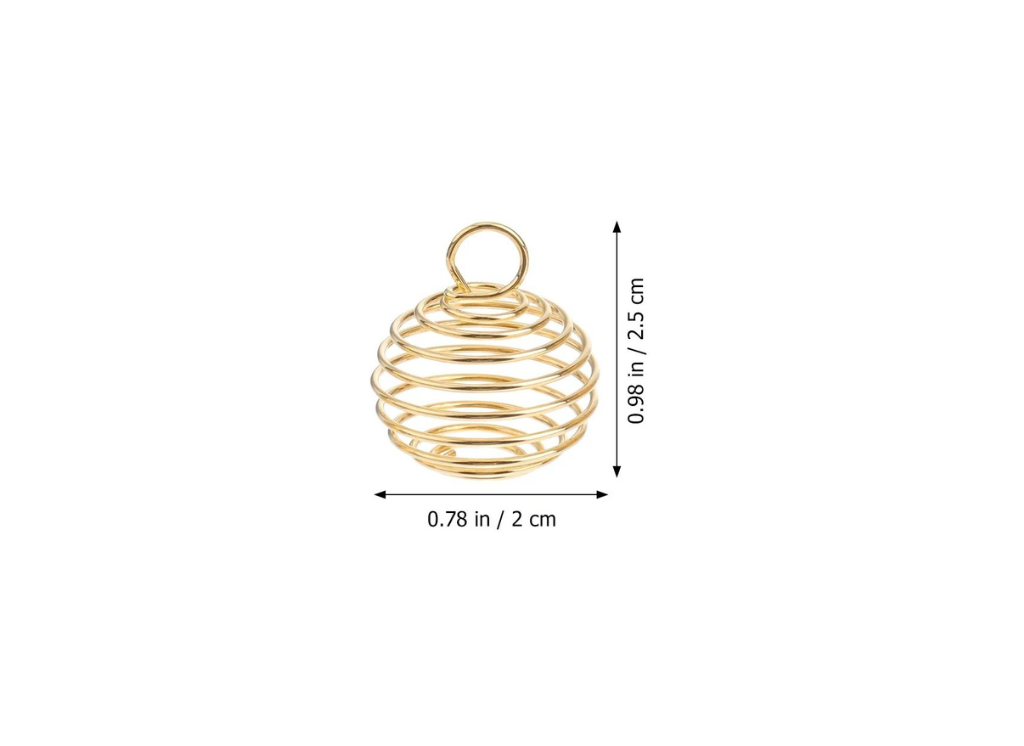 Crystal Spiral Cage Holder