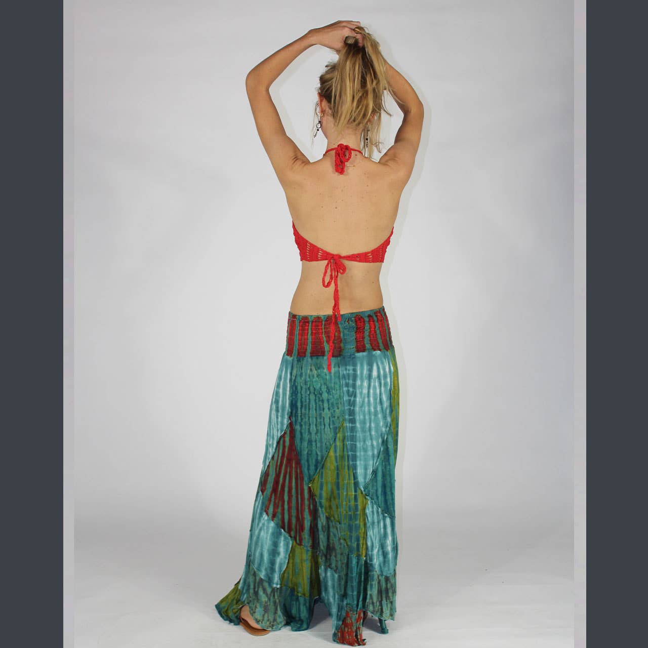 Psychedelic Stitch Maxi Skirt