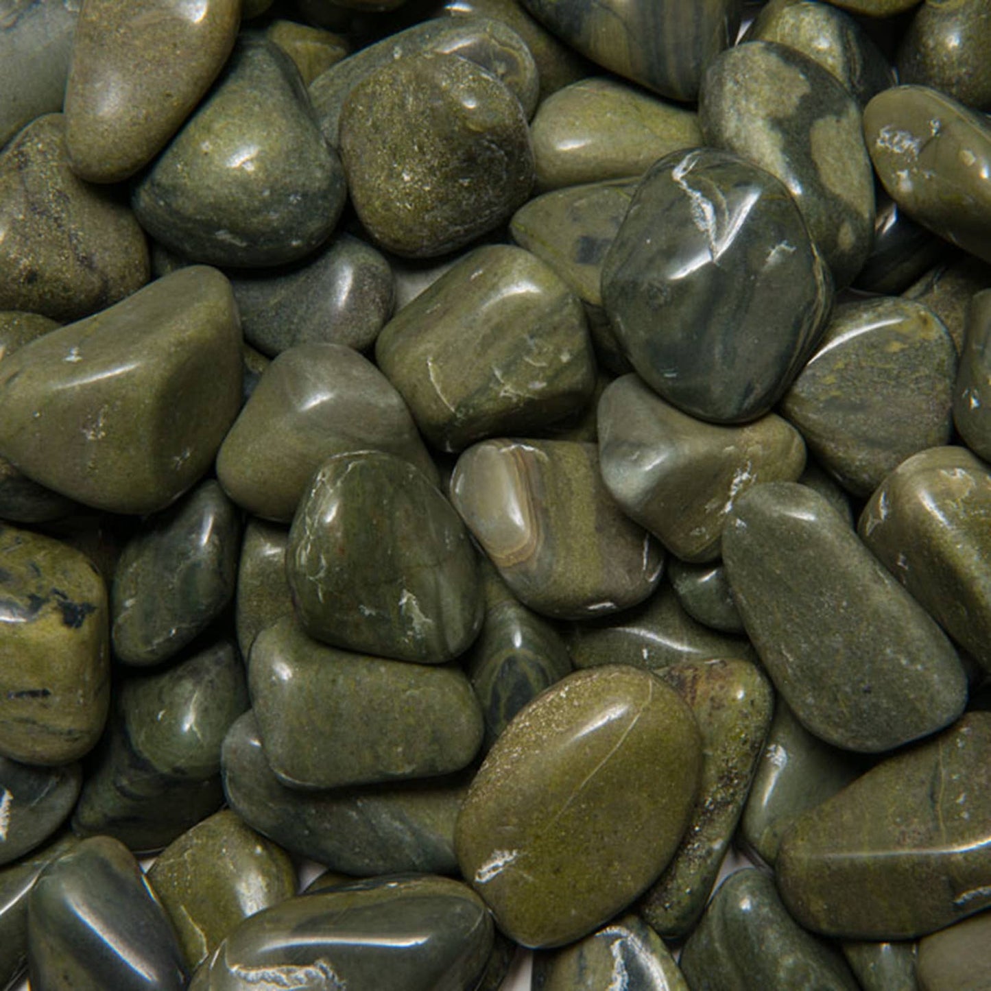 Tumbled Green Jasper - L - A Grade - Brazil