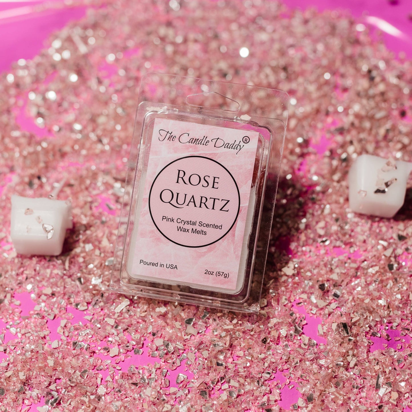 ROSE QUARTZ - PINK CRYSTAL SCENTED WAX MELT