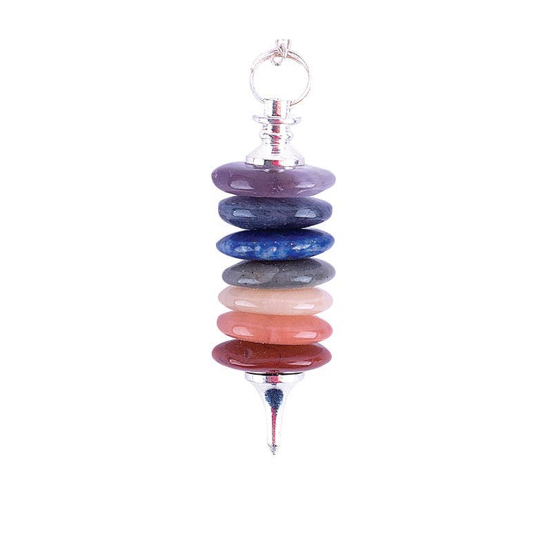 Silver Ring Chakra Pendulum