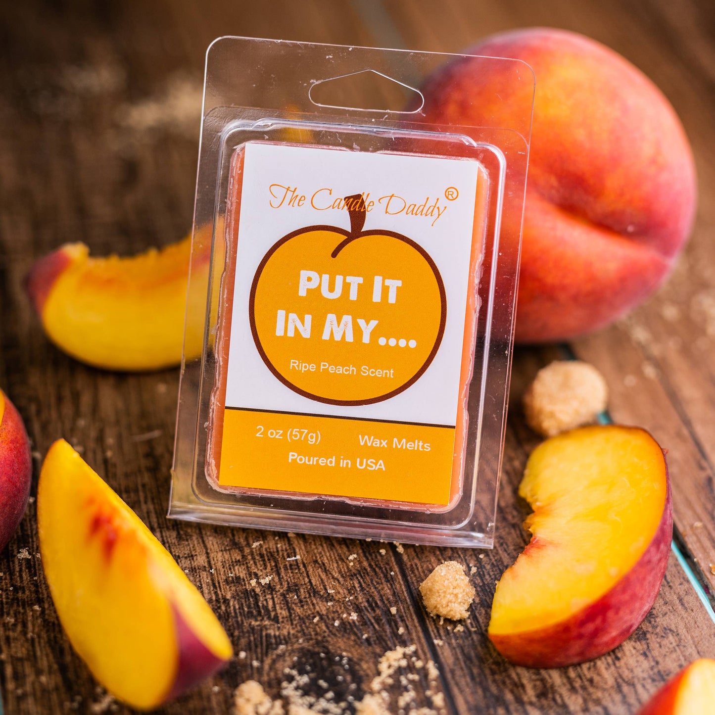 PUT IT IN MY... - RIPE PEACH SCENTED WAX MELTS - 2 OUNCE
