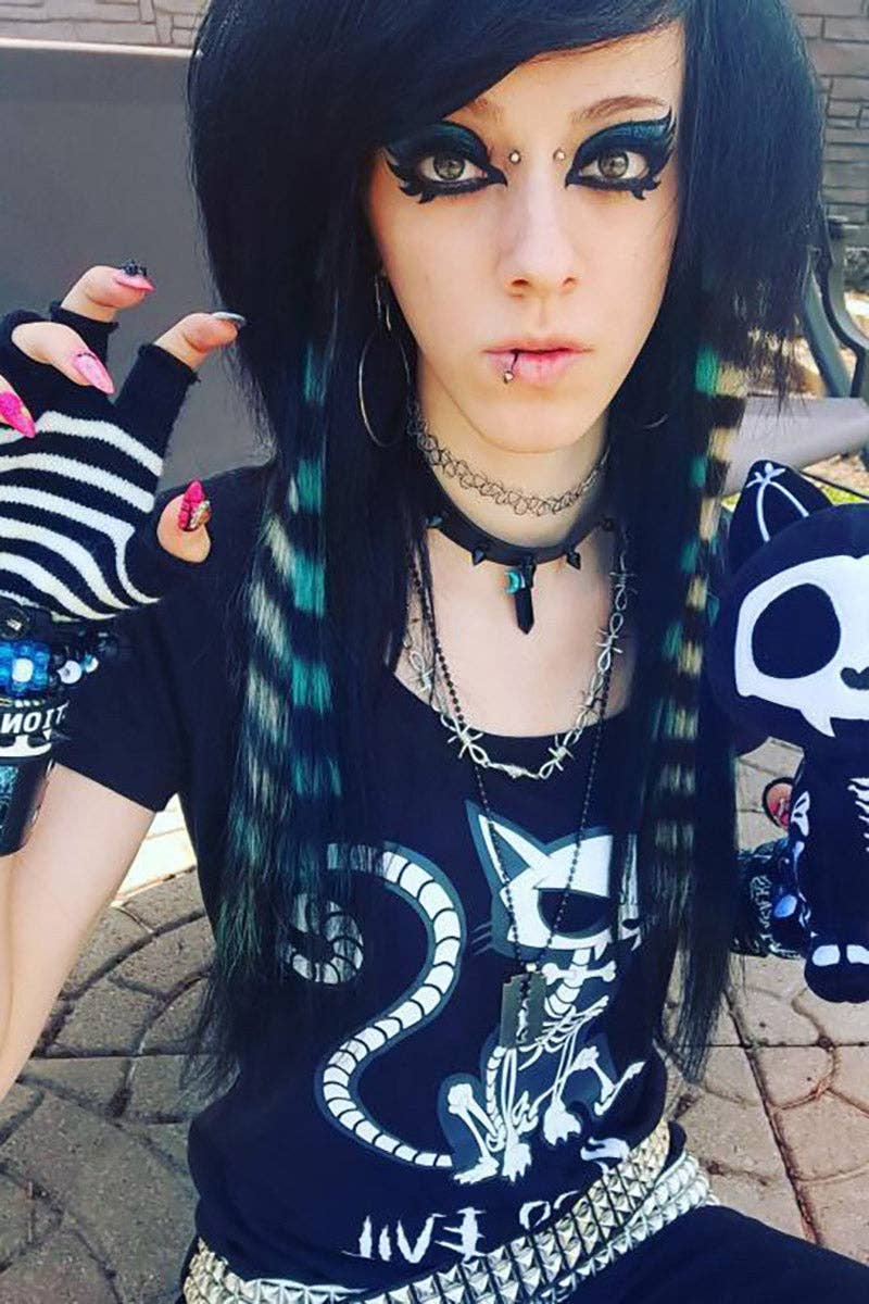 Striped Fingerless Gloves
