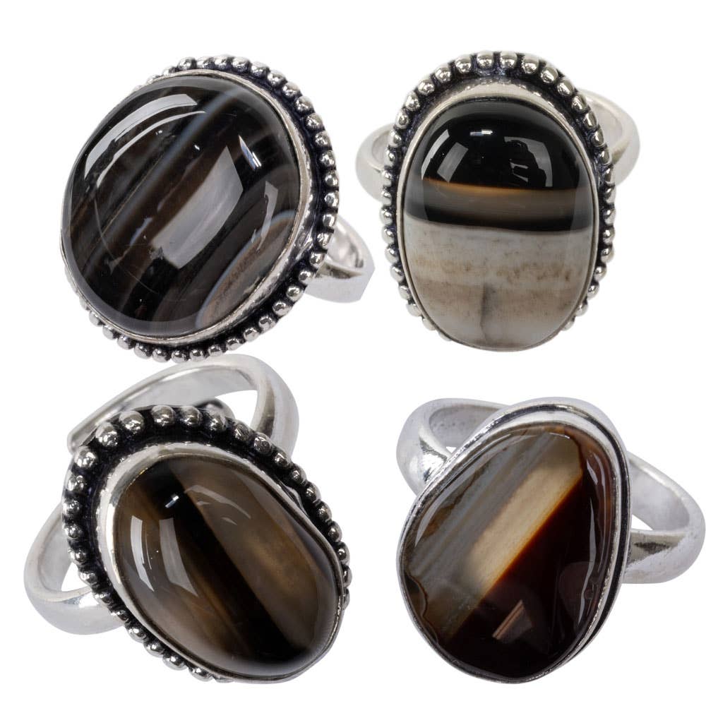 Sardonex Adjustable Brass Ring