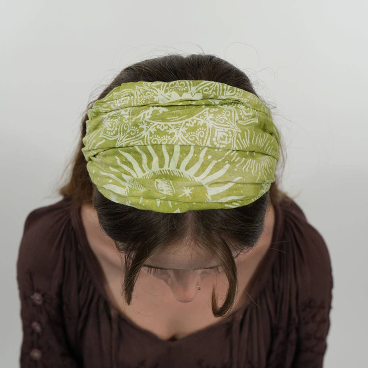 Boho Hippie Celestial Tie Dye Cotton Headband
