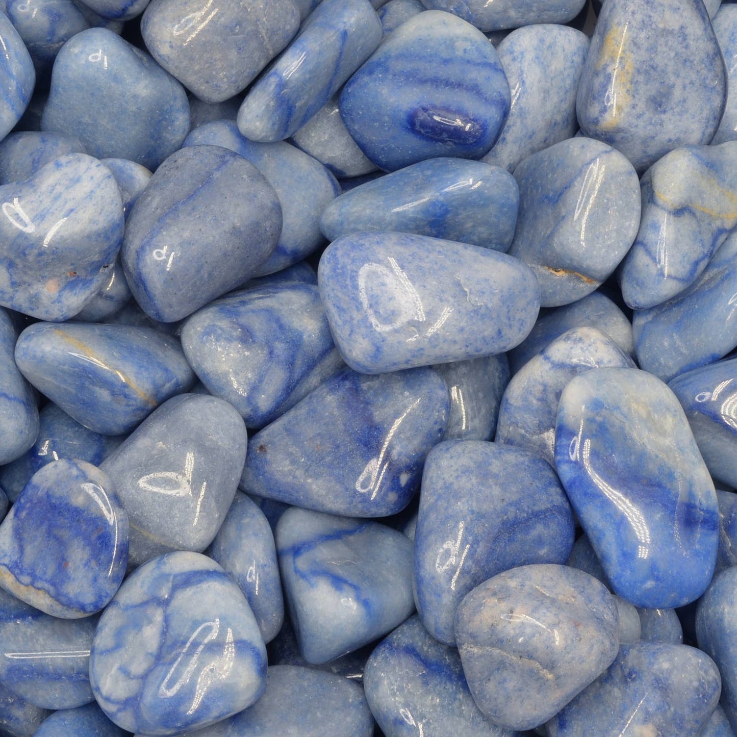 Tumbled Blue Quartz - L - A Grade - Brazil