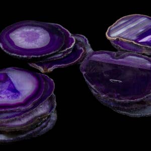 PURPLE AGATE SLABS, SLICES- Sold by Piece