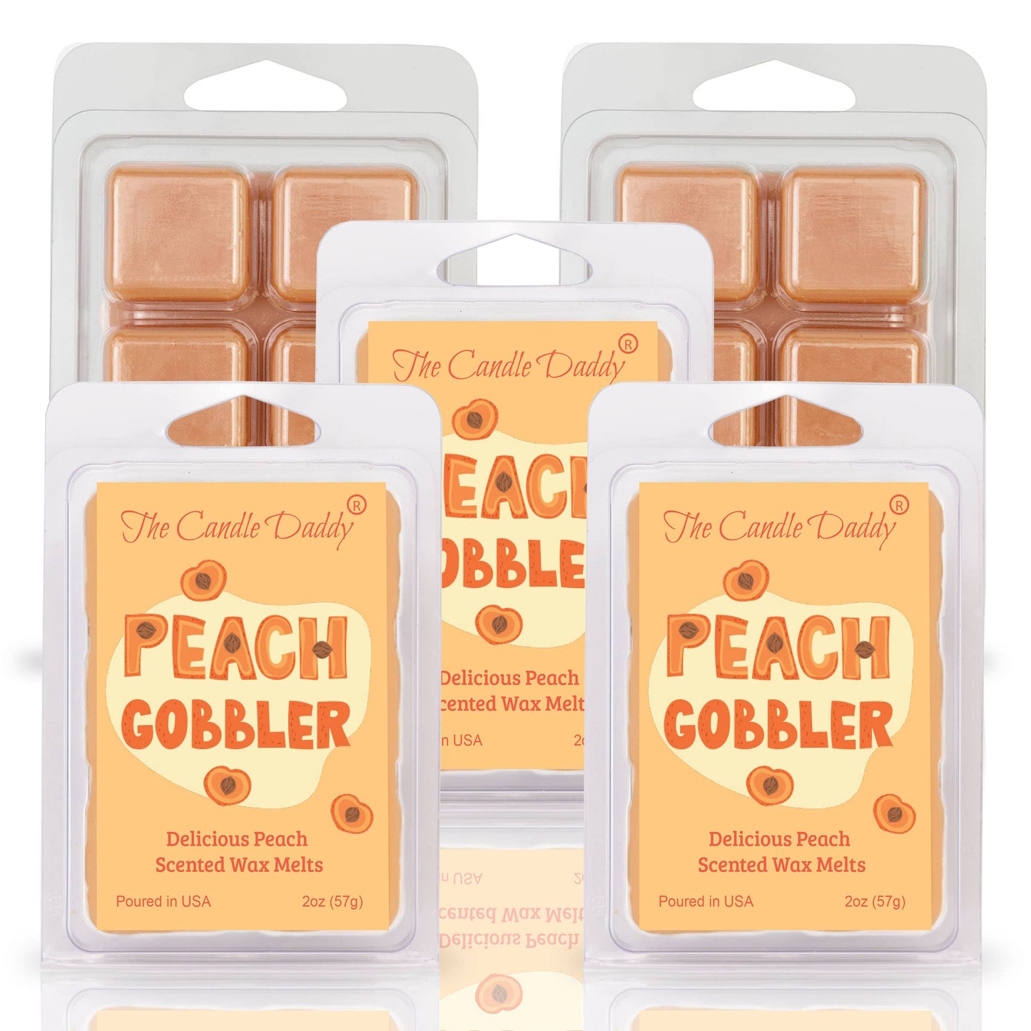 PEACH GOBBLER - DELICIOUS PEACH SCENTED WAX MELT