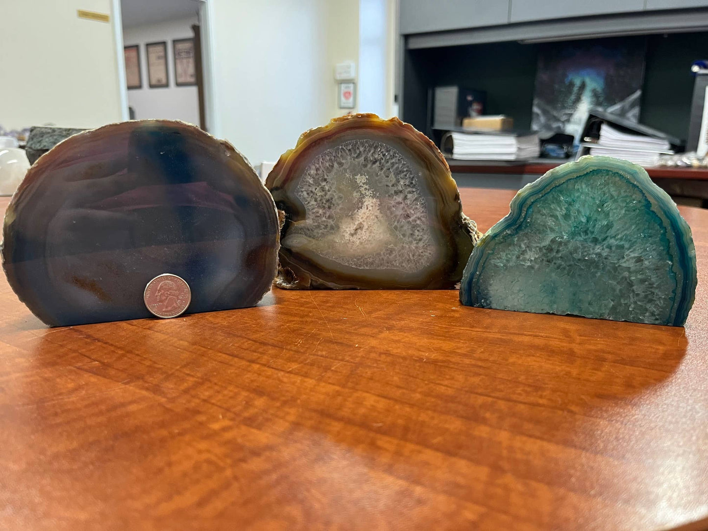 Large Assorted Agate ends- Sold By the Piece
