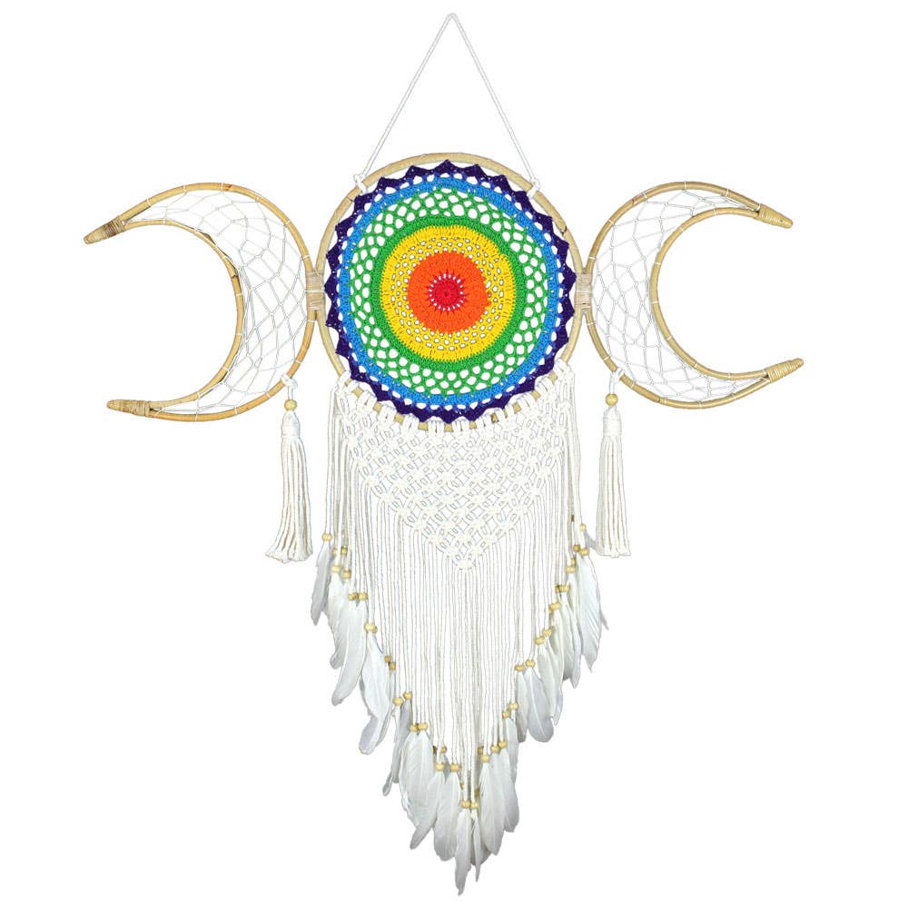 Dreamcatcher Rattan Triple Moon