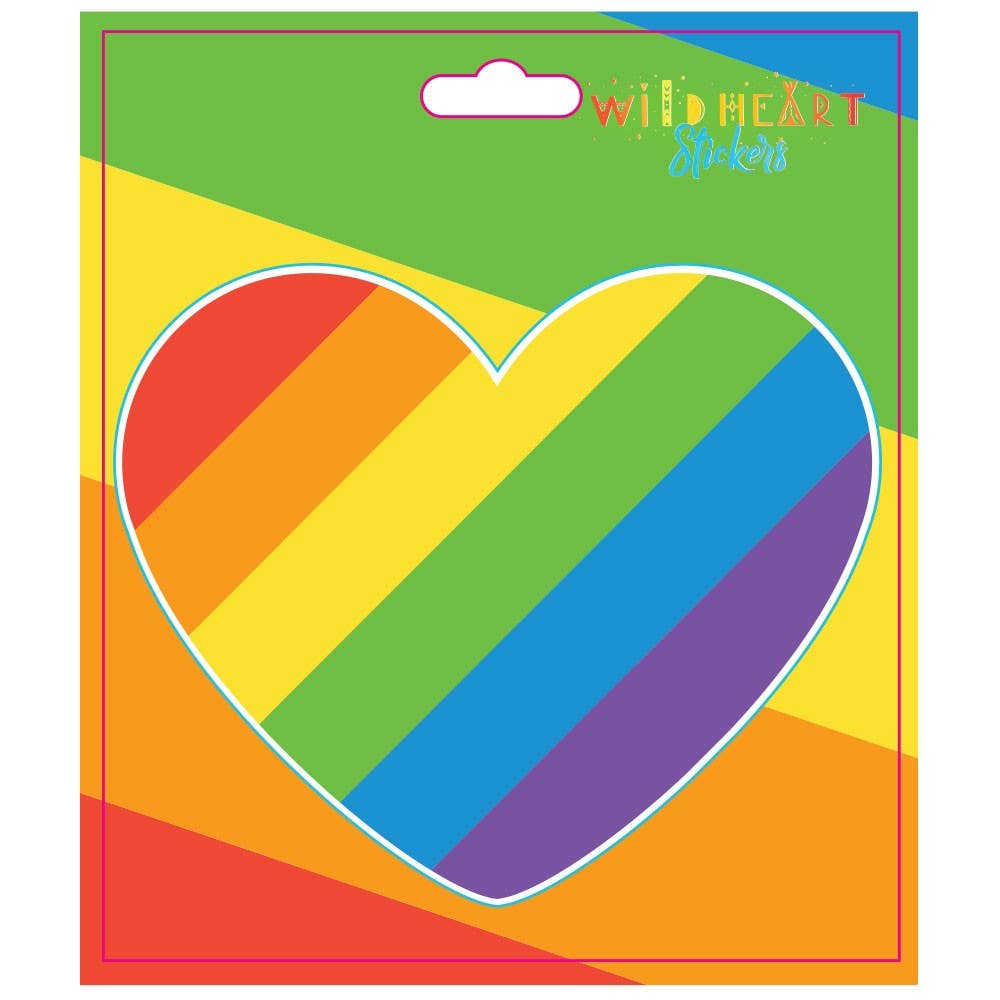 RAINBOW HEART STICKER