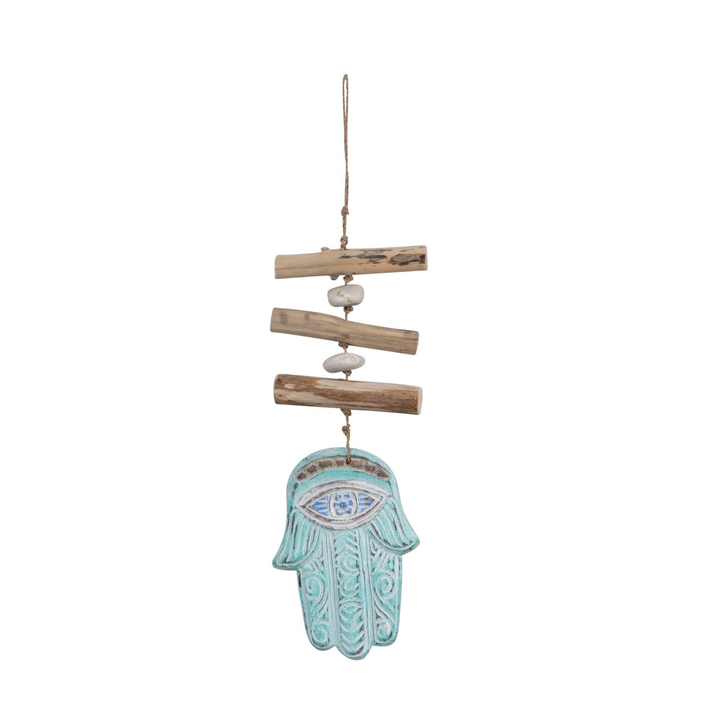 SINGLE HAMSA WOOD GARLAND