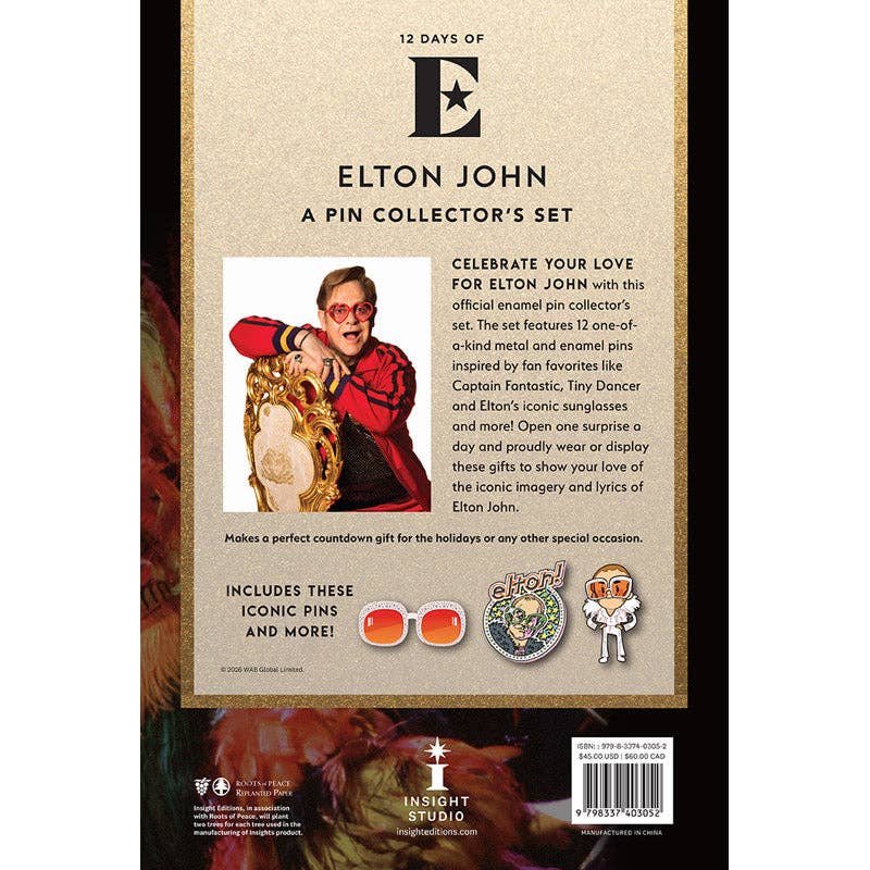 12 Days of Elton John: Ultimate Pin Collector’s Set (SALE!)