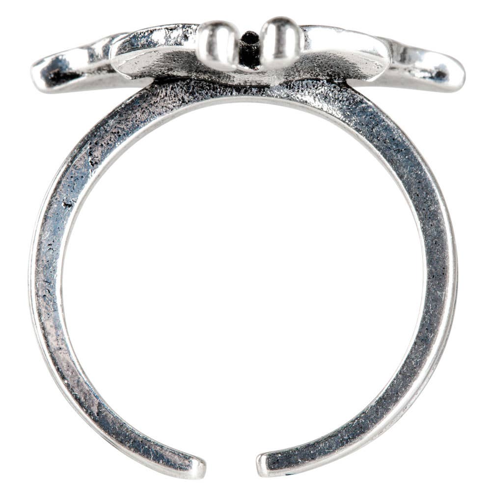ADJUSTABLE SMALL MOTH RING