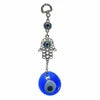 Metal Fatima Hand Hanging with Evil Eye 6.5" x 1.5"