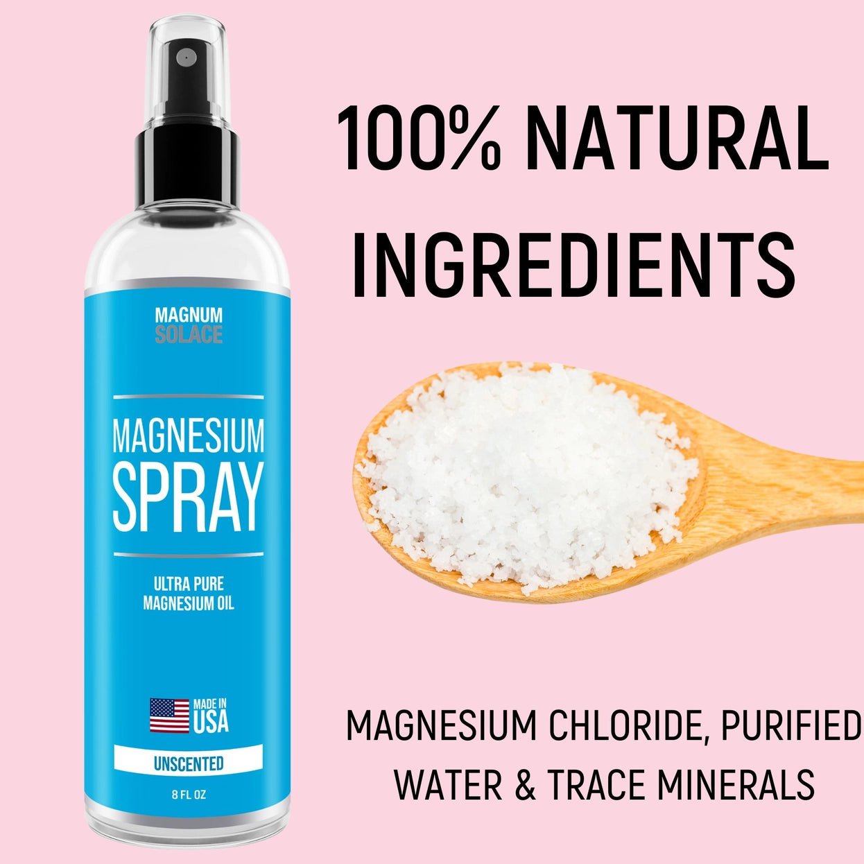 Magnesium Oil Spray For Restless Legs, Sleep, Muscle Relief