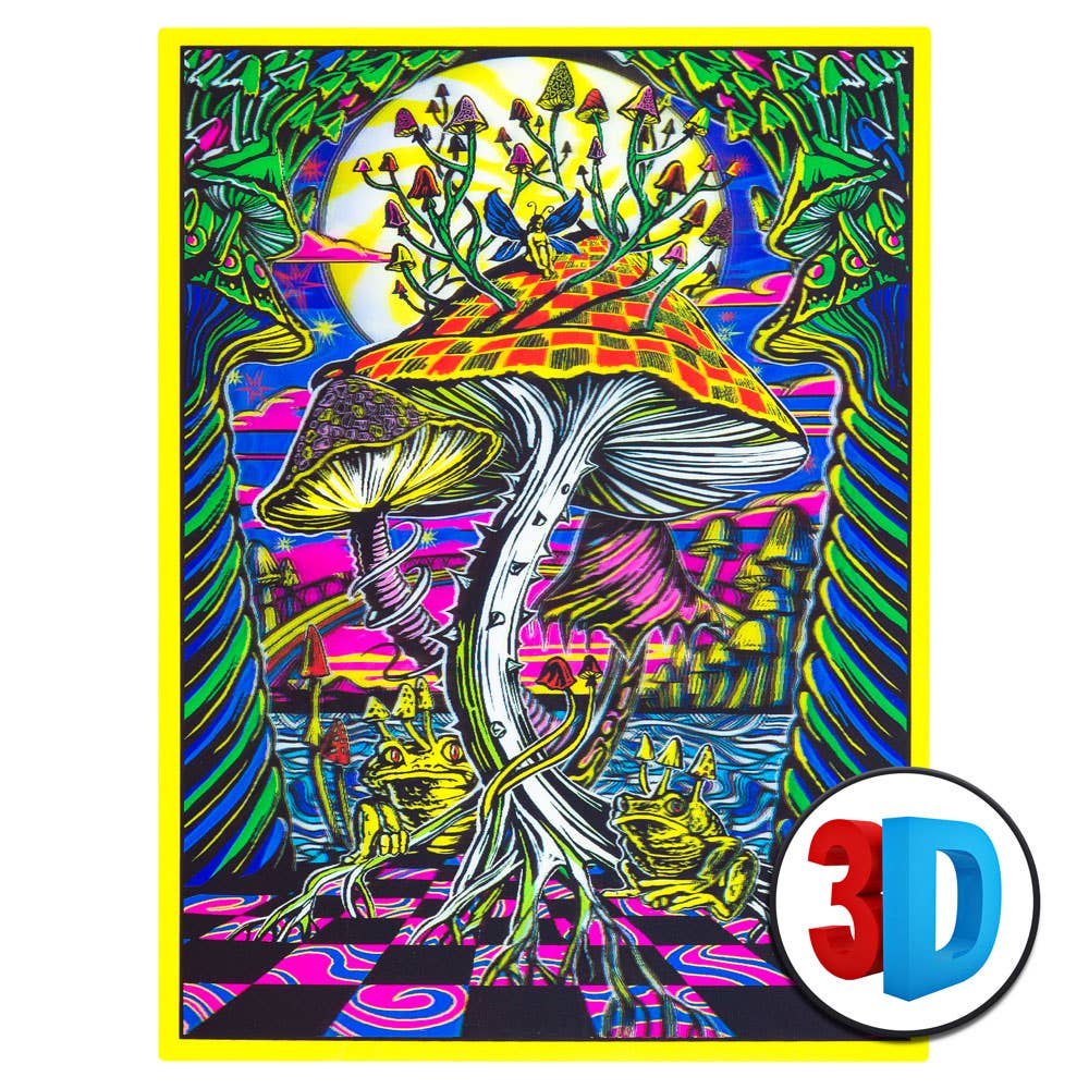 MAGIC MUSHROOM LENTICULAR POSTER