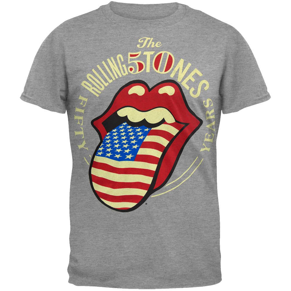 Rolling Stones - Tongue 50th Men's T Shirt