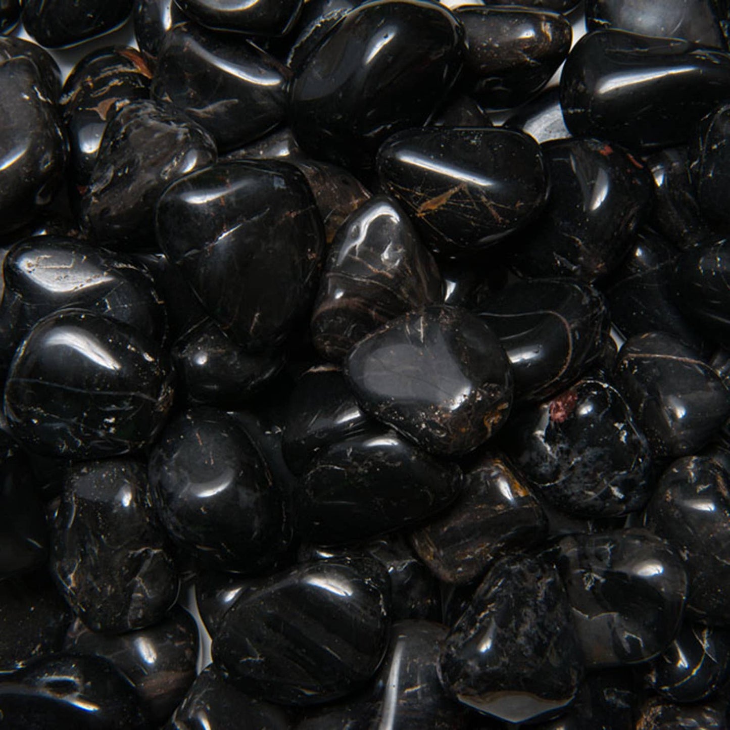 Tumbled Black Onyx - L - A Grade - Brazil