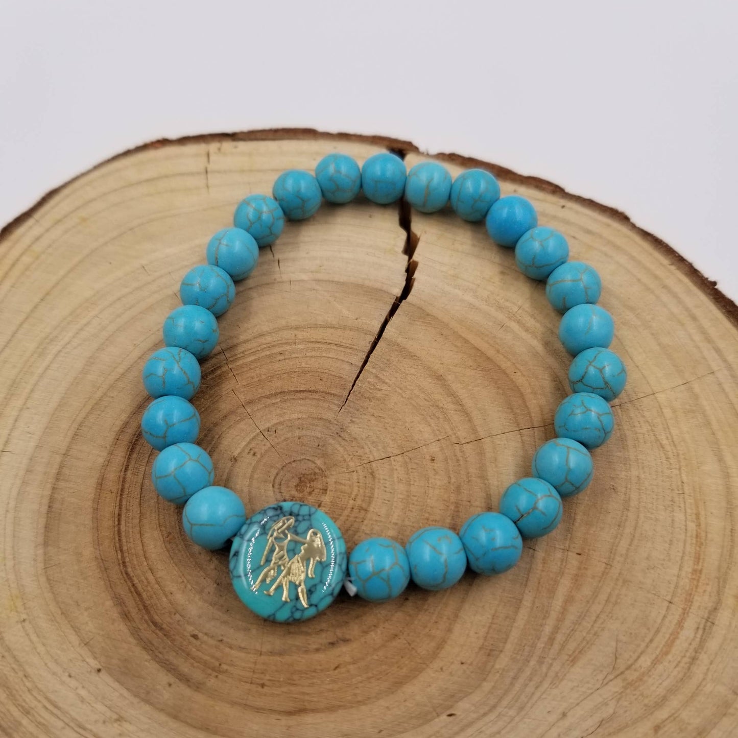 Handwoven Turquoise Constellation Bracelet