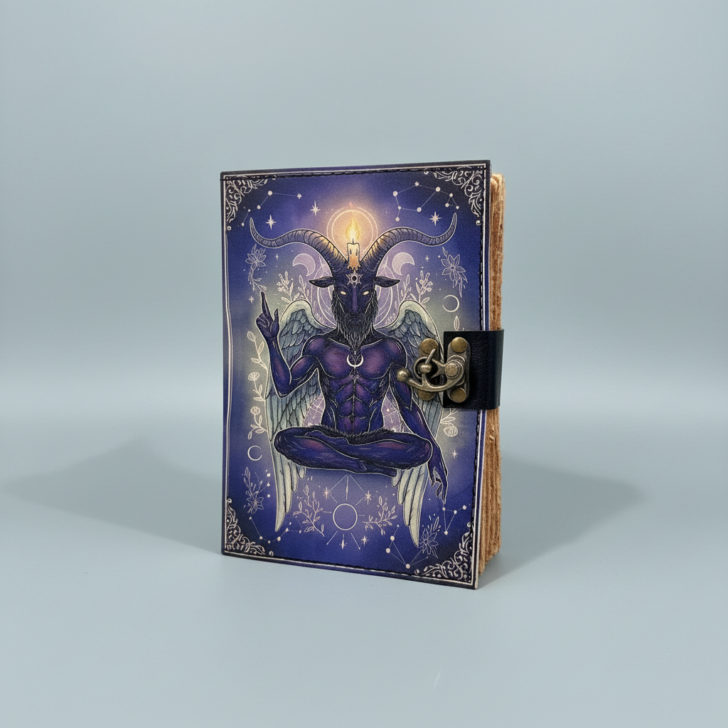 Baphomet Journal | Leather Journal | Blank Vintage