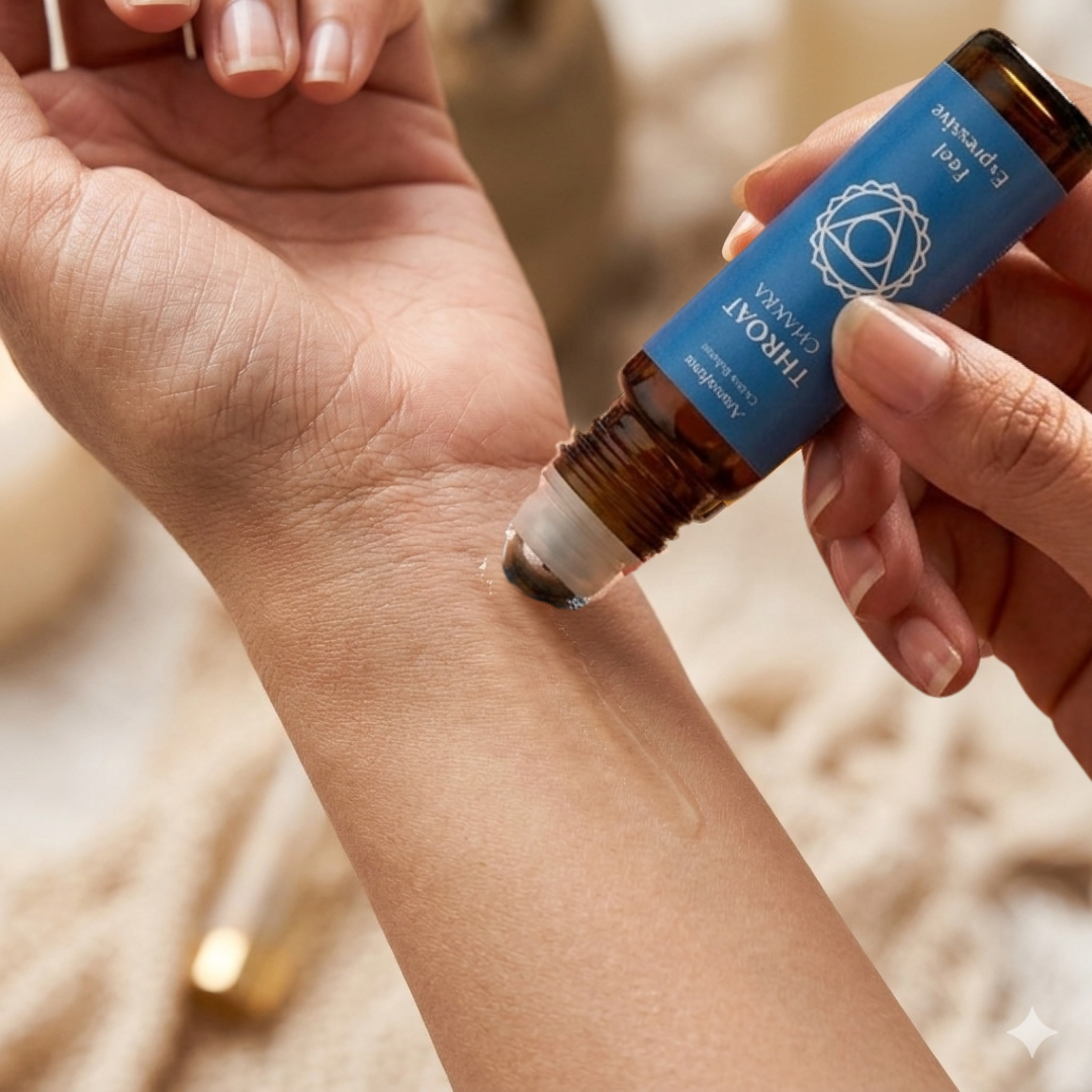 Throat Chakra Roll On | Chakra Fragrance Oil Roll On