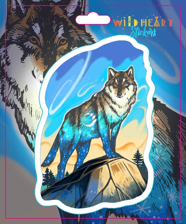 Lone Wolf Window Sticker
