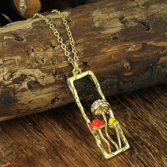 Butterfly Bouquet Dried Flower Necklace