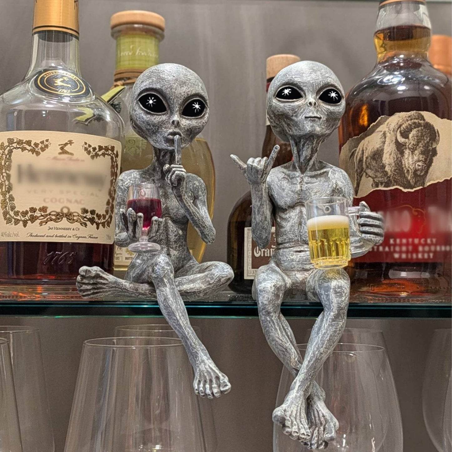 Party Alien Shelf Sitters 10" tall Figurine Set