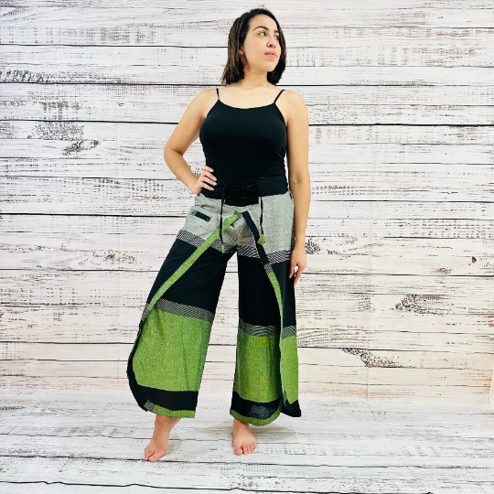 Printed Cotton Double Layer Palazzo Pant