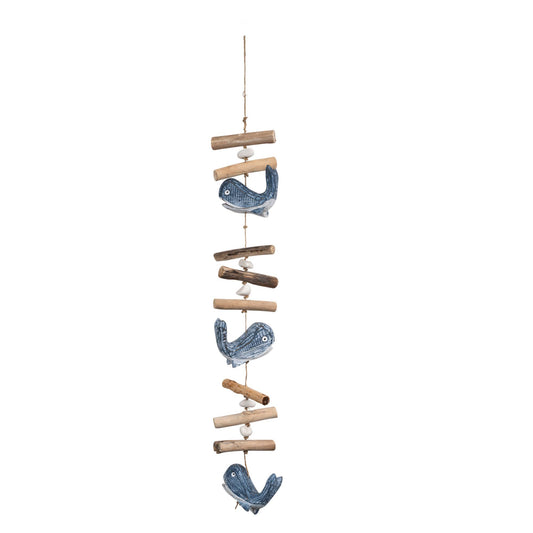 3 WHALE WOOD GARLAND