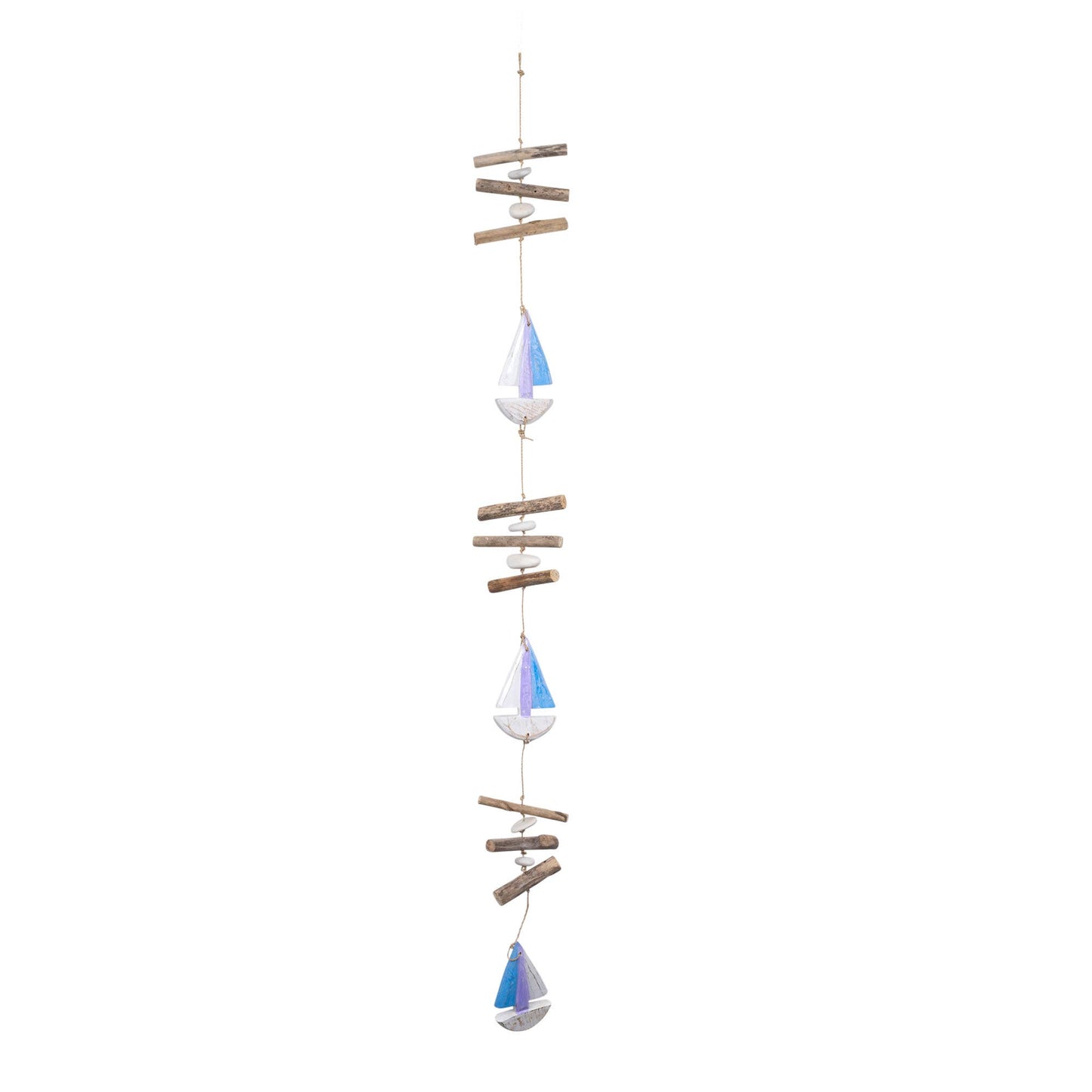 SAILBOAT WOOD GARLAND ASST CLR