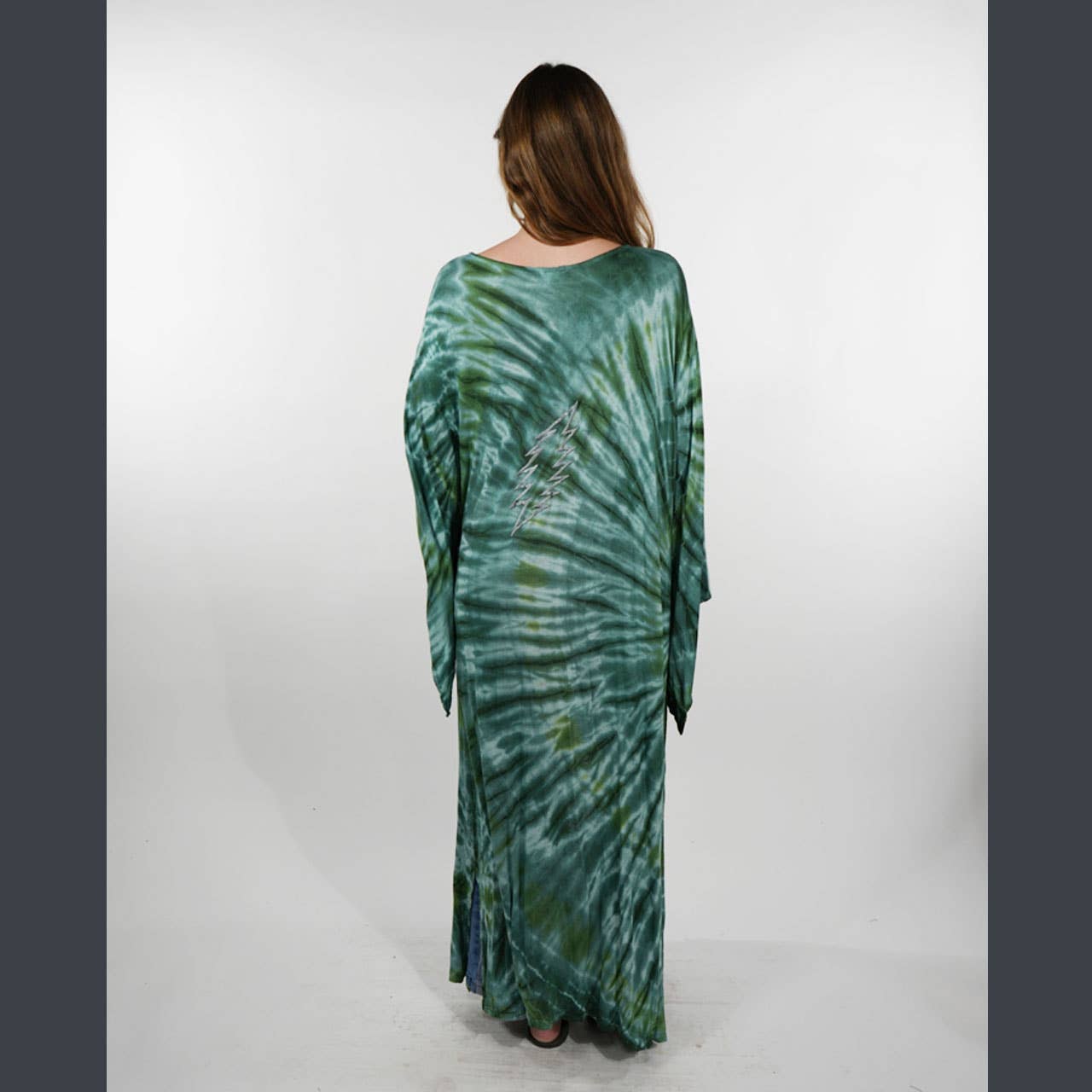 Boho Hippie Viscose Tie Dye Grateful Dead Duster
