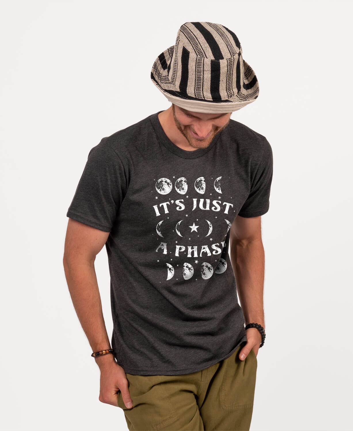 It's Just A Phase Moon Heathered Tee - Unisex - Moon Tees