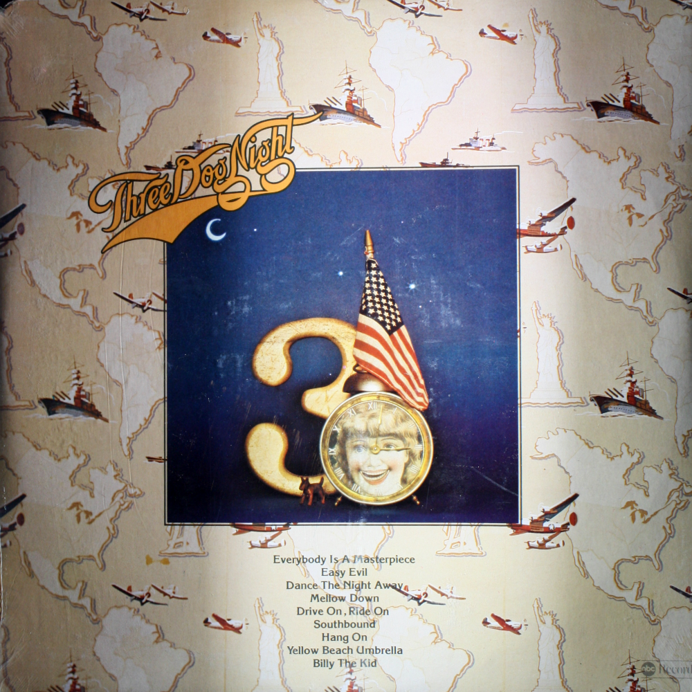 12" Vinyl LP Record - Three Dog Night: American Pastime Rock