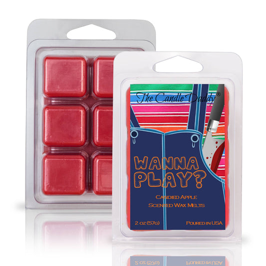 FUNNY FALL HALLOWEEN - WANNA PLAY? - CANDY APPLE WAX MELT