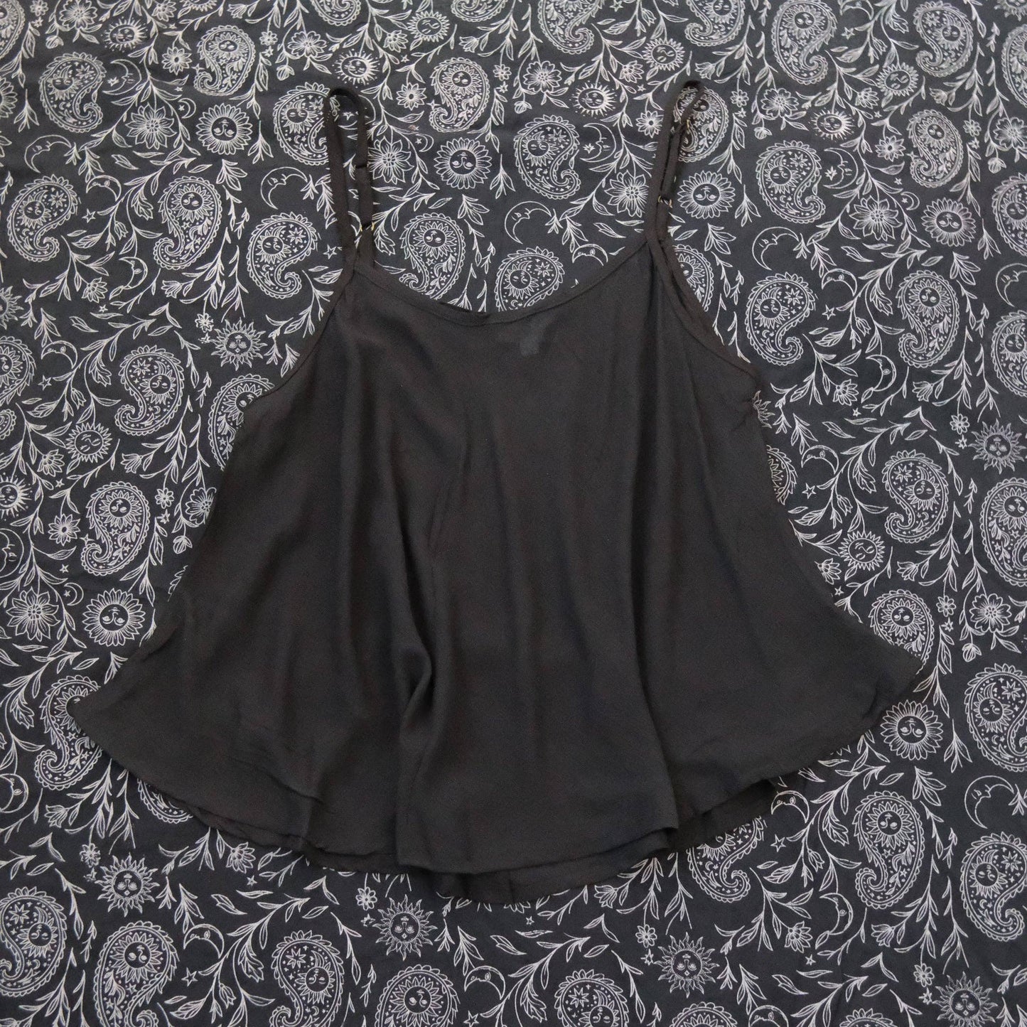 Flowy Boho Camisole Top with Adjustable Straps