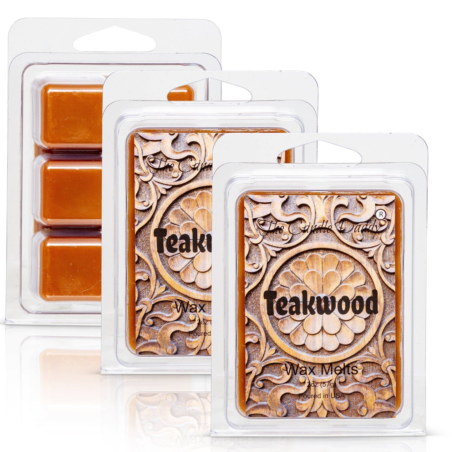 Teakwood - Rustic, Earthy, Sweet Scented Melt- Maximum Scent