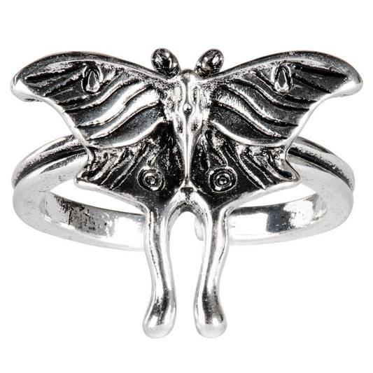 ADJUSTABLE SMALL LUNA MOTH  RING