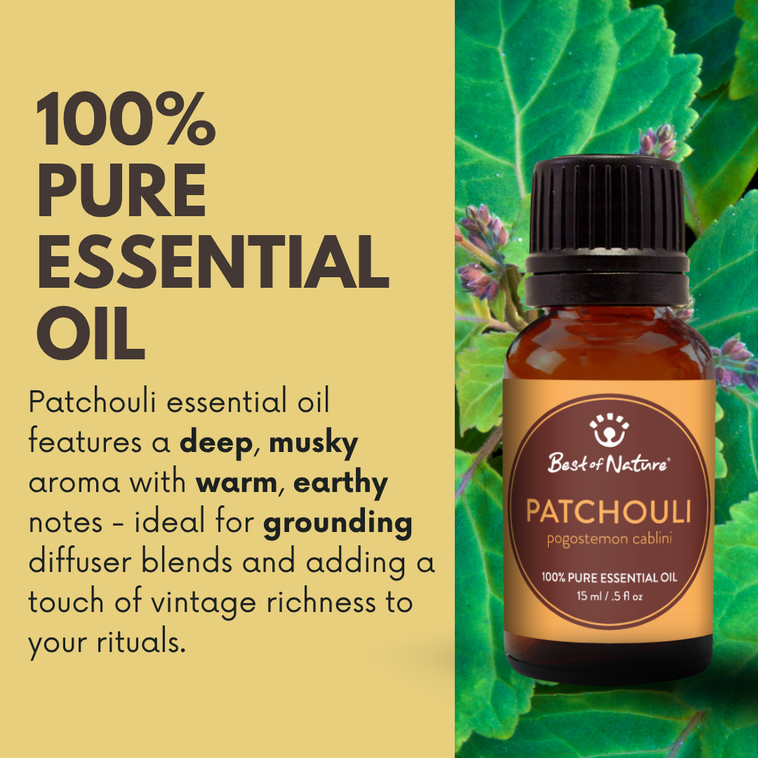 Patchouli Essential Oil, 100% Pure - 15ml / 100ml