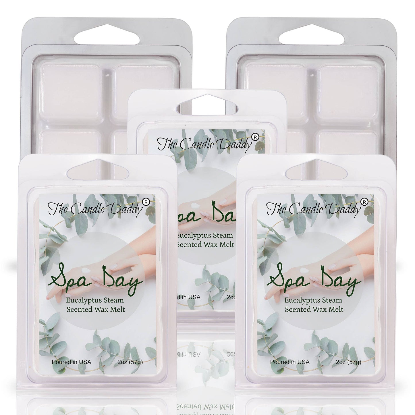 SPA DAY - RELAXING AROMA THERAPY EUCALYPTUS SCENTED WAX MELT